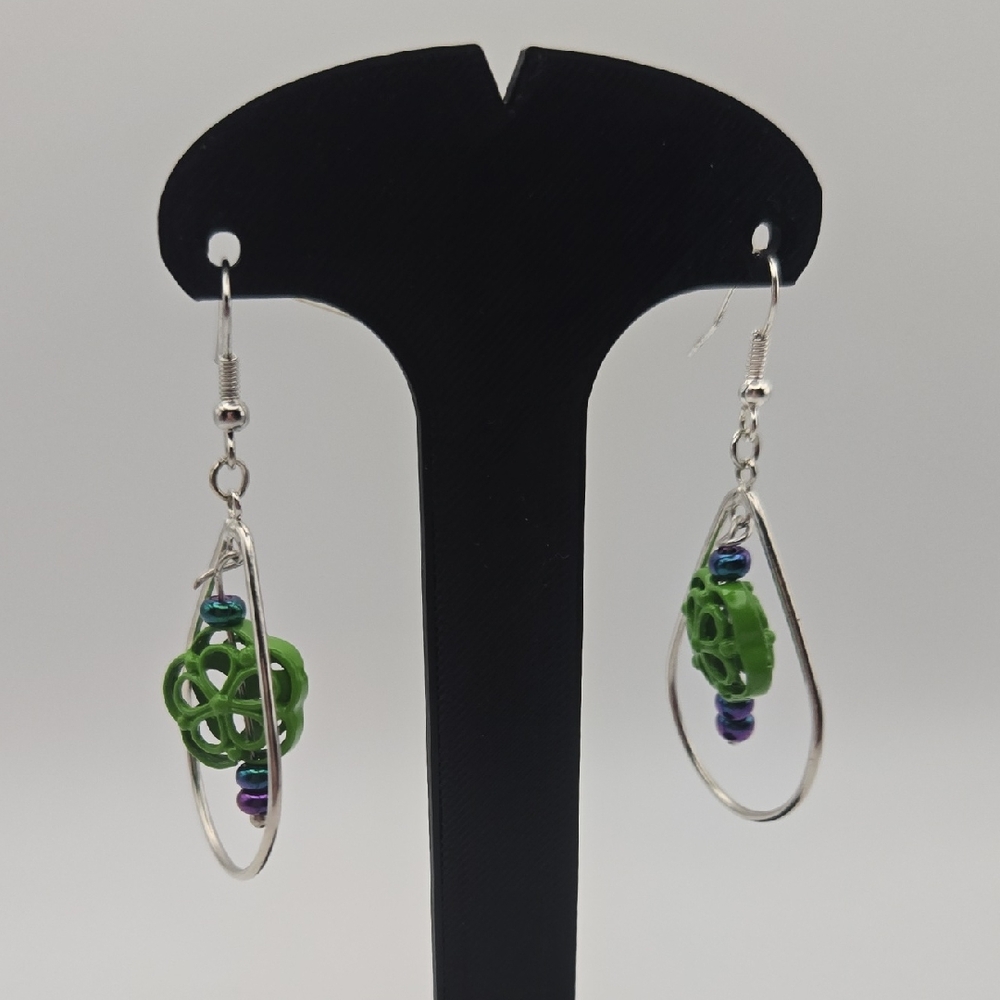 Beaded Teardrop Handmade Earrings